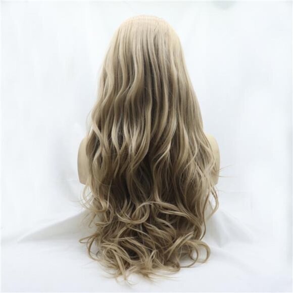 13*3" Lace Front Wigs Synthetic Long Wavy 24" 130% Density - Picture 2 of 10